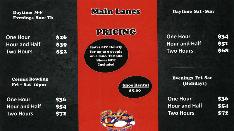 bowling prices