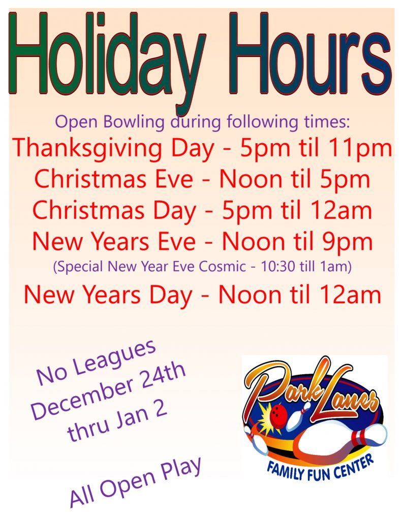 holiday hours